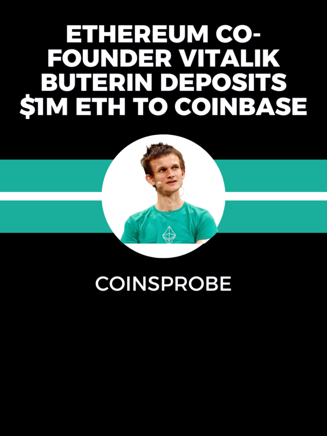 Ethereum Co-Founder Vitalik Buterin Deposits $1M ETH to Coinbase