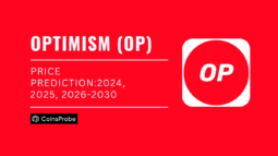 Optimism (OP) Crypto Logo