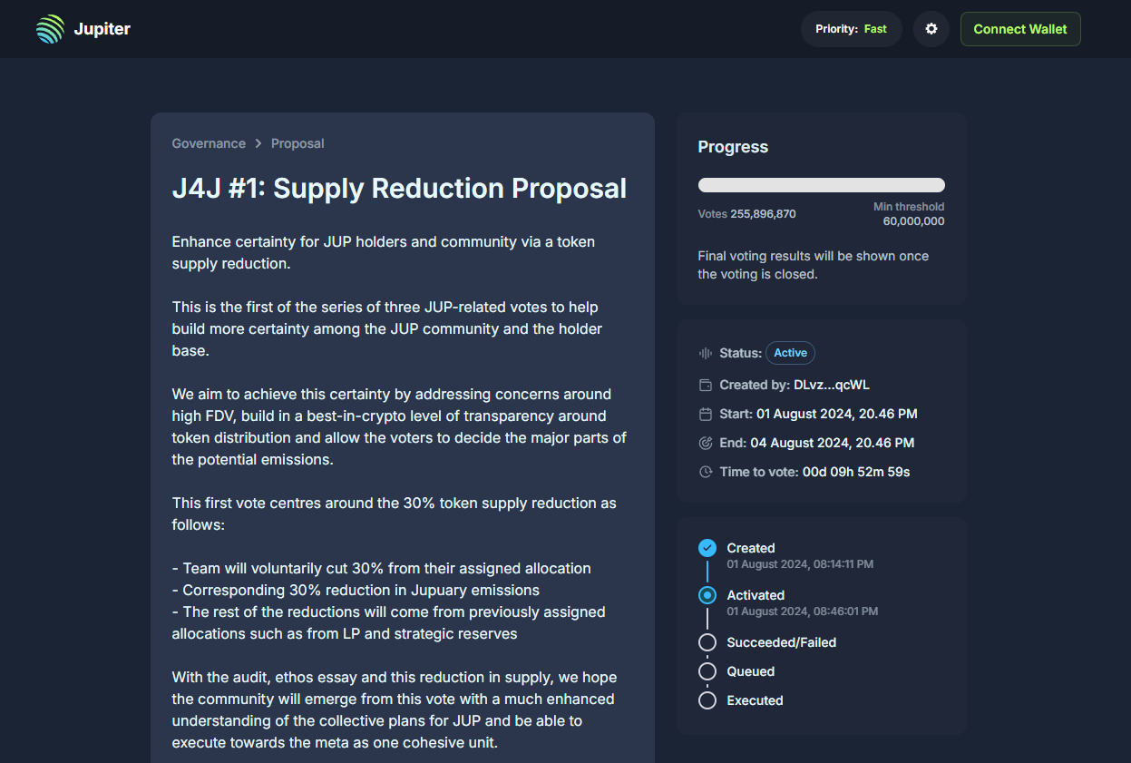 Jupiter Vote Proposal
