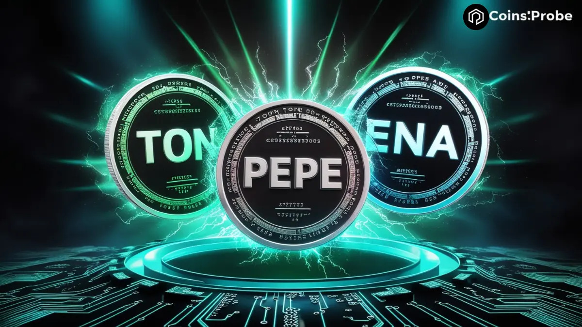 PEPE, TON & ENA Coins Logo