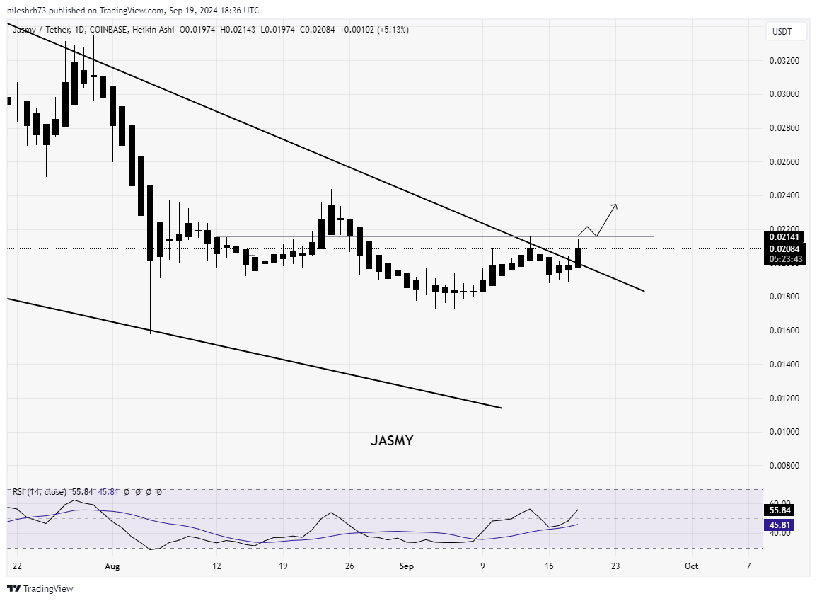 Jamycoin’s chart