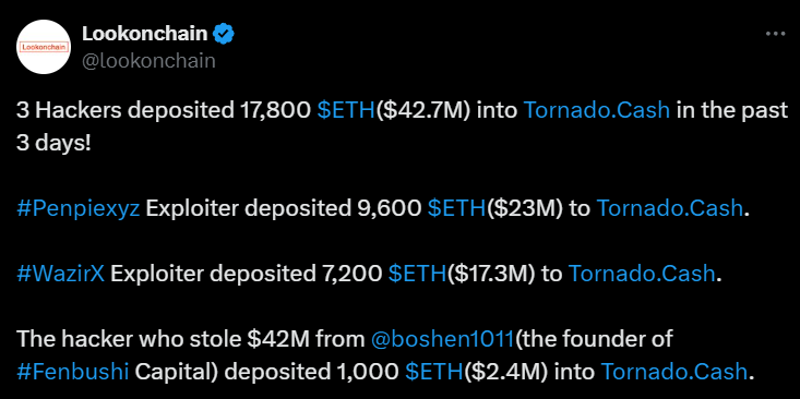 Lookonchain hackers data