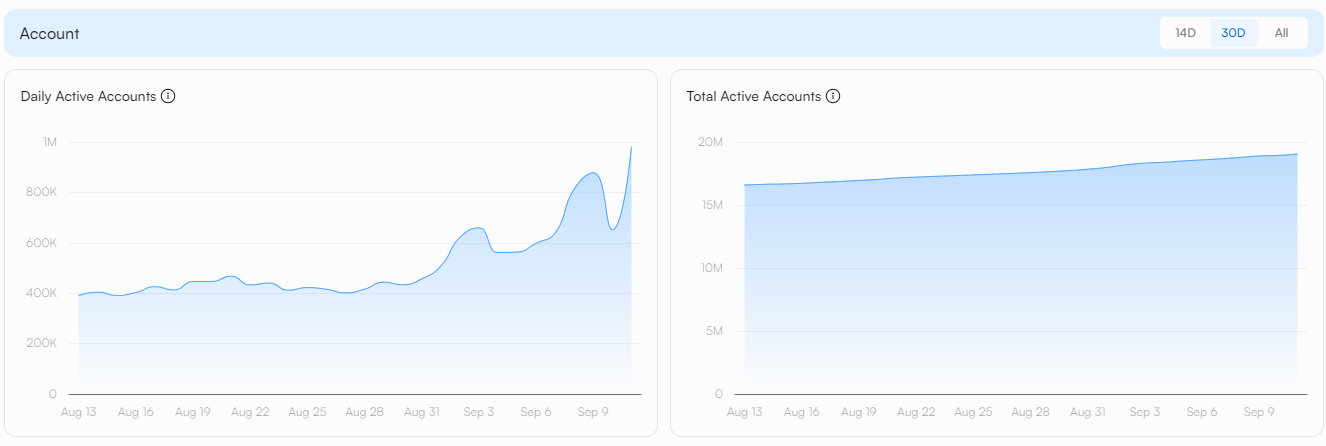 sui daily accounts