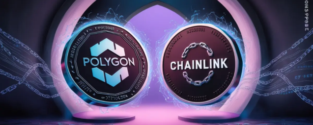 Polygon-POL-and-Chainlink-LINK Tokens Symbol