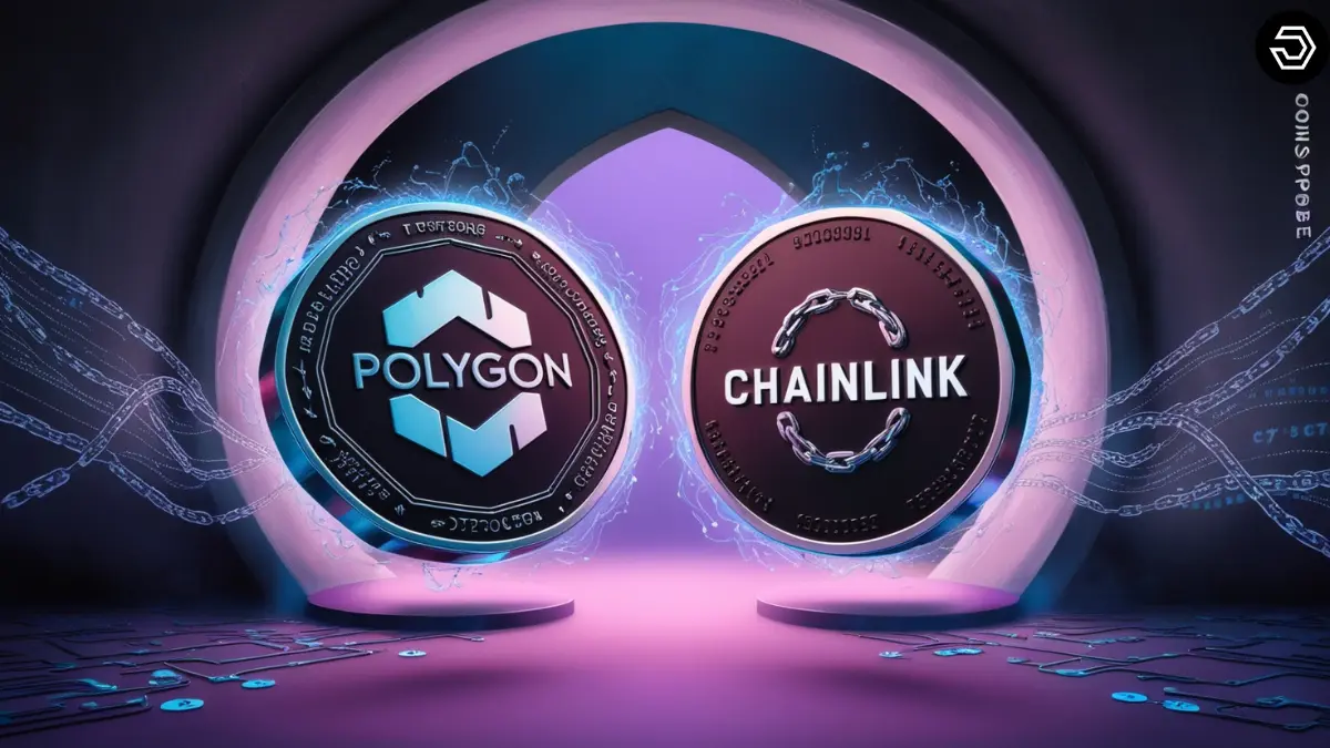 Polygon-POL-and-Chainlink-LINK Tokens Symbol