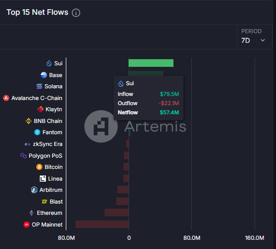 SUI Networks NET FLOW