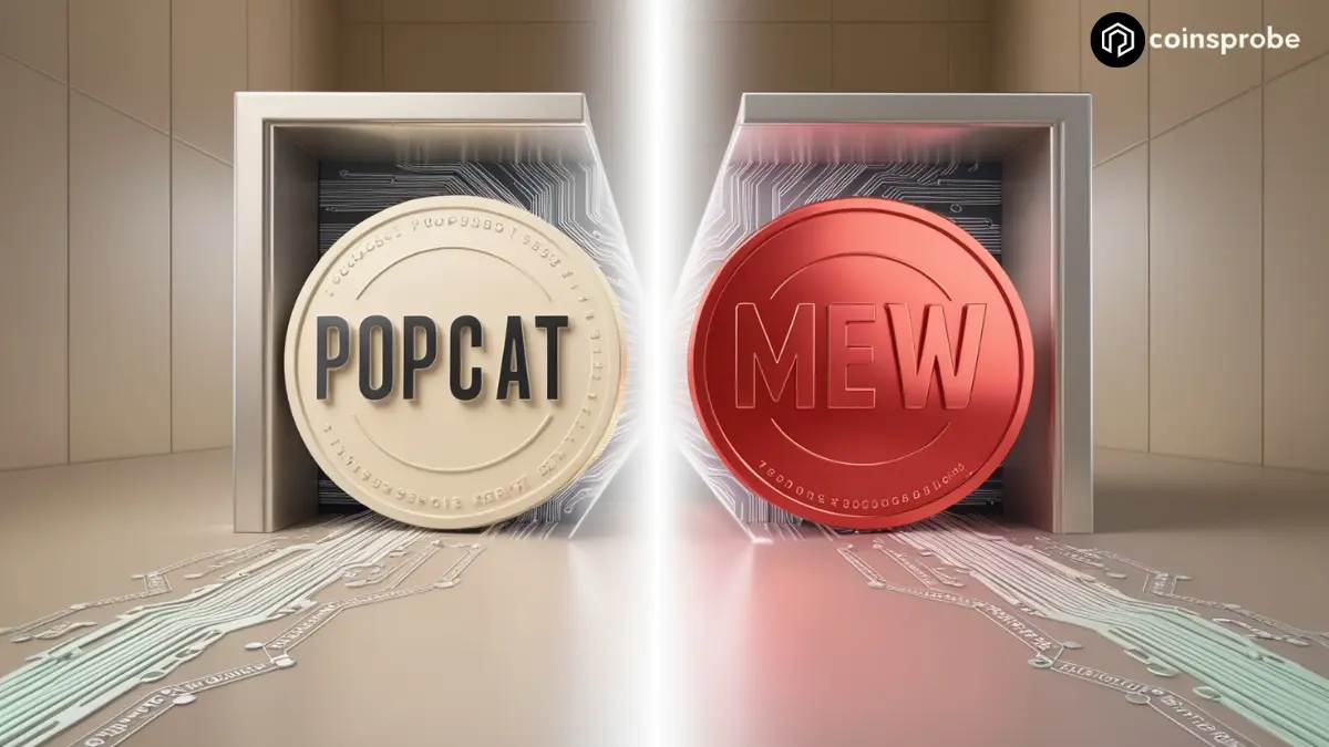 Top Solana Memecoins POPCAT and MEW Show Strong Growth: Why MEW Looks More Bullish?