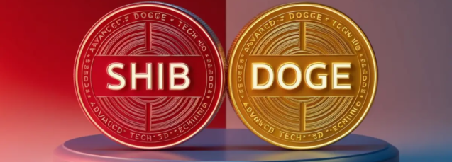 SHIB and DOGE Coins Logo