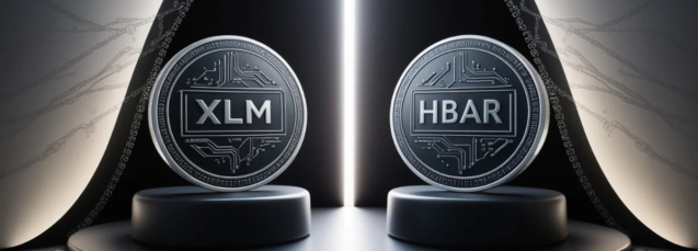 Stellar-XLM-and-Hedera-HBAR-Tokens Logo