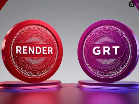 RENDER and GRT Tokens Logo