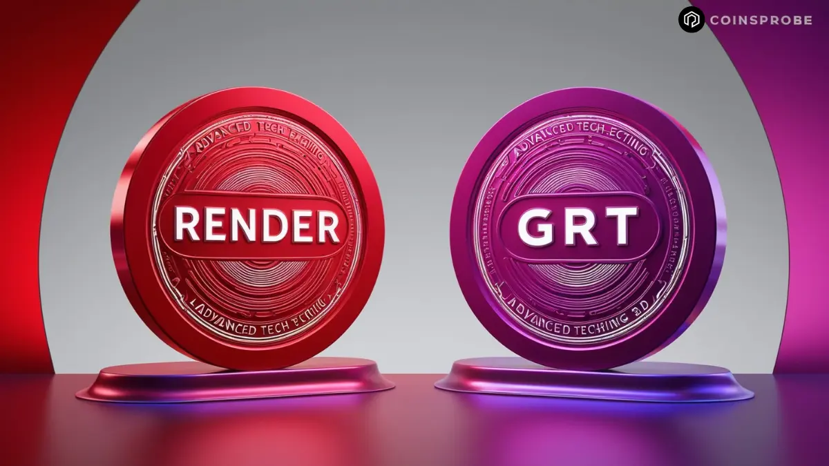 RENDER and GRT Tokens Logo