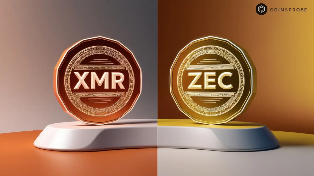 XMR and ZEC Tokens Logo