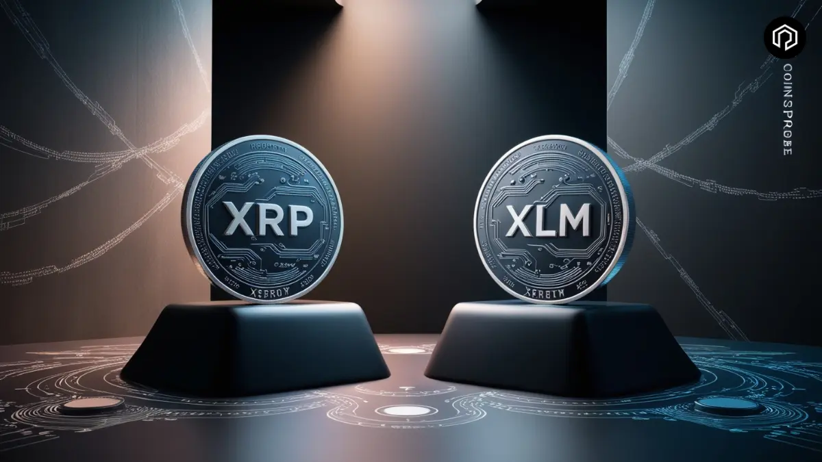 XRP and XLM Tokens Logo