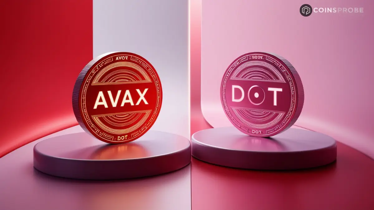 Avalanche-AVAX-and-Polkadot-DOT Tokens Logo