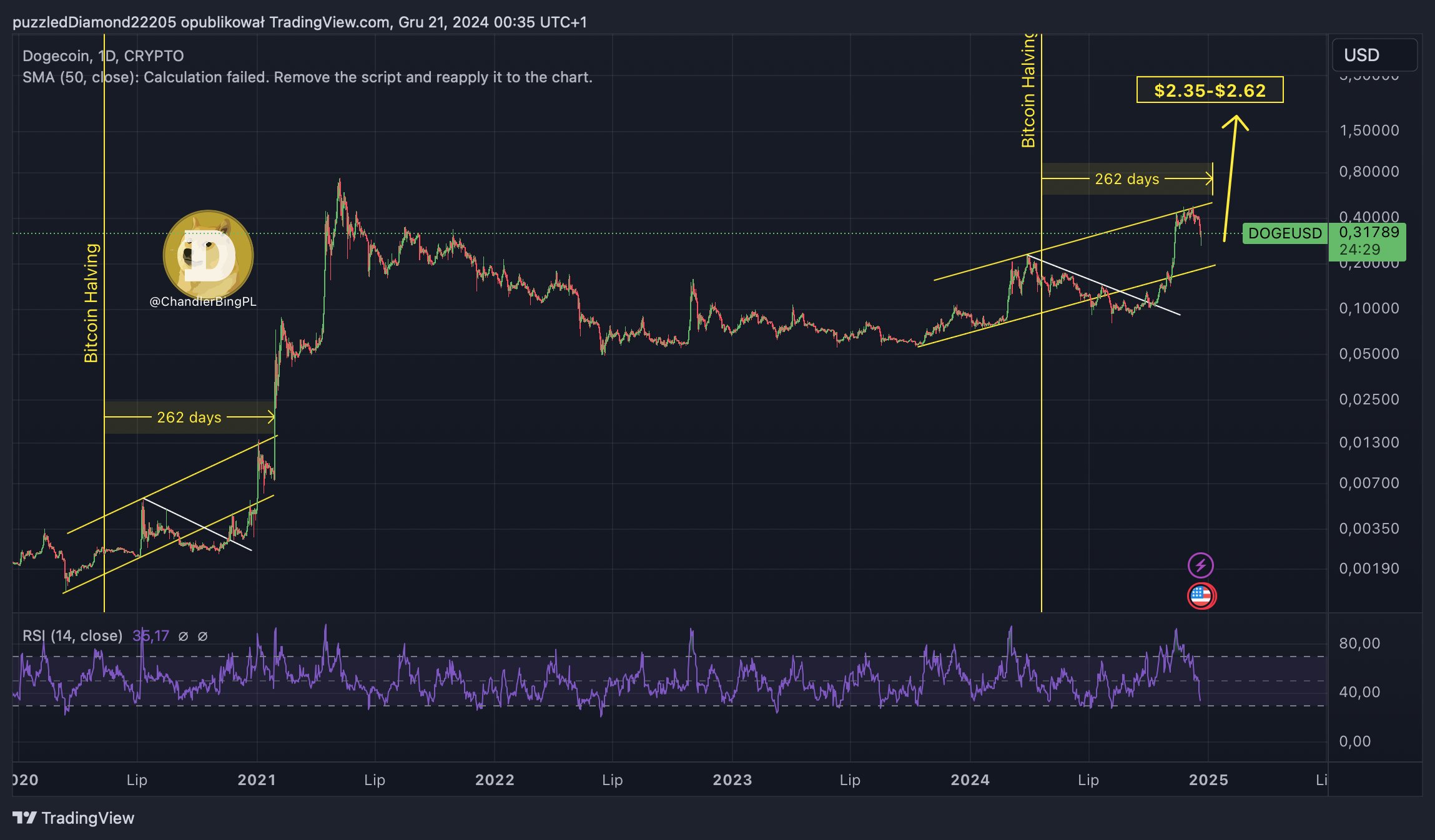 Dogecoin 2021  Bull Run Chart