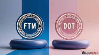 Fantom (FTM) and Polkadot (DOT) Tokens Logo