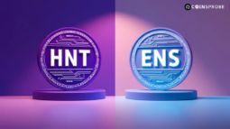 Helium (HNT) and Ethereum Name Services (ENS) Tokens Logo