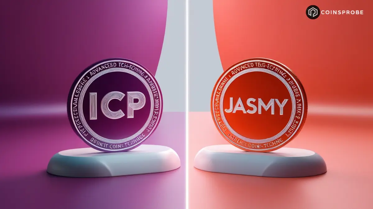 ICP and JASMY Tokens Logo