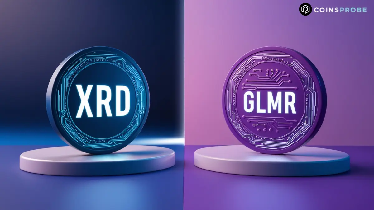 Radix (RAD) and Moonbeam (GLMR) Tokens Logo