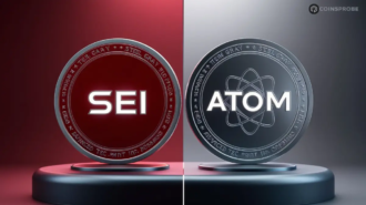 SEI and ATOM Tokens Logo