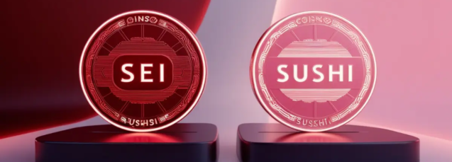 SEI and SUSHI Tokens Logo