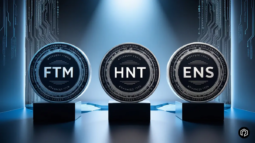 FTM, HNT and ENS Tokens Logo