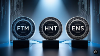 FTM, HNT and ENS Tokens Logo