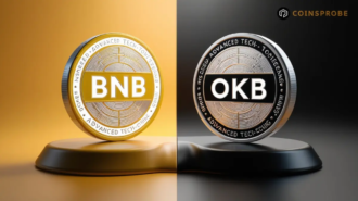 BNB-and-OKB Tokens Logo