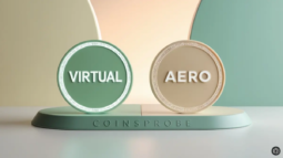 VIRTUAL-and-AERO Tokens Logo