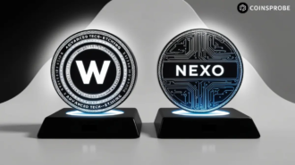 Wormhole (W) and Nexo (NEXO Tokens Logo