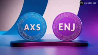 Axie Infinity (AXS) and Enjin (ENJ) Tokens Logo