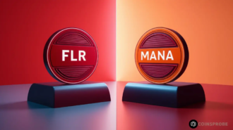 Flare (FLR) and Decentraland (MANA) Tokens Logo