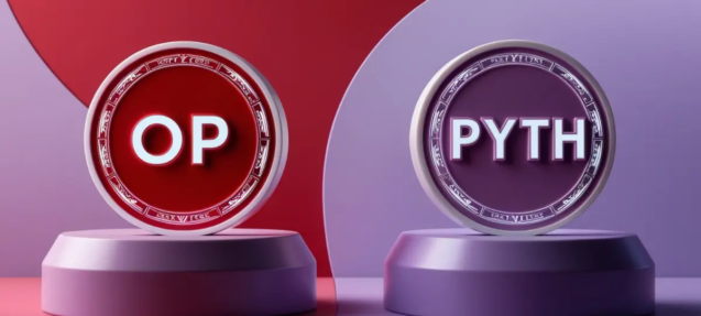 OP and PYTH Tokens Logo