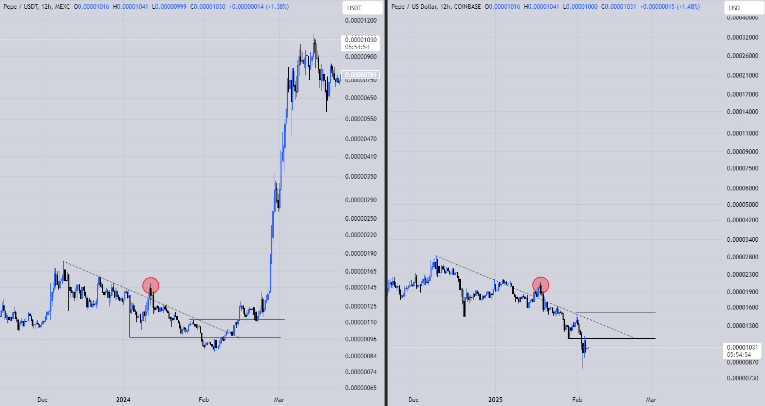 Pepe (PEPE) 12H Chart