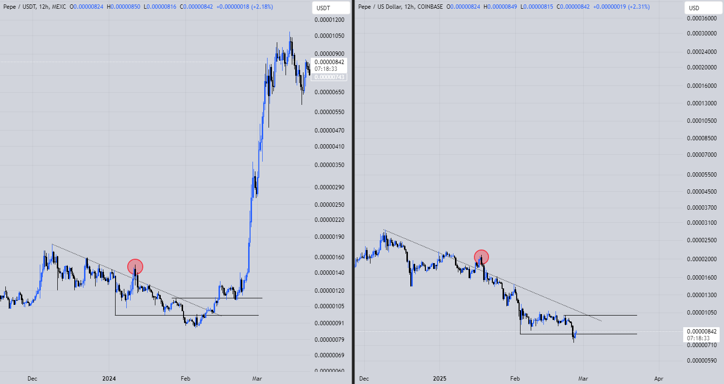 Pepe (PEPE) 12H Chart