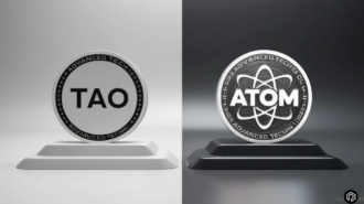 TAO and ATOM Tokens Logo