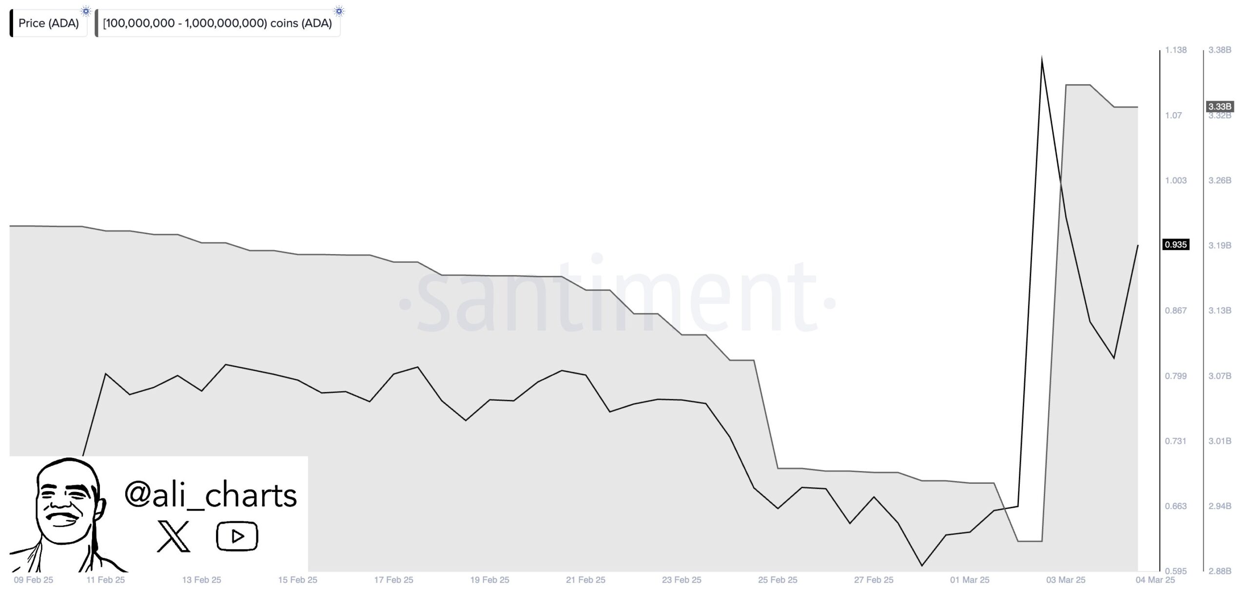 Whales Buying Data of ADA Token