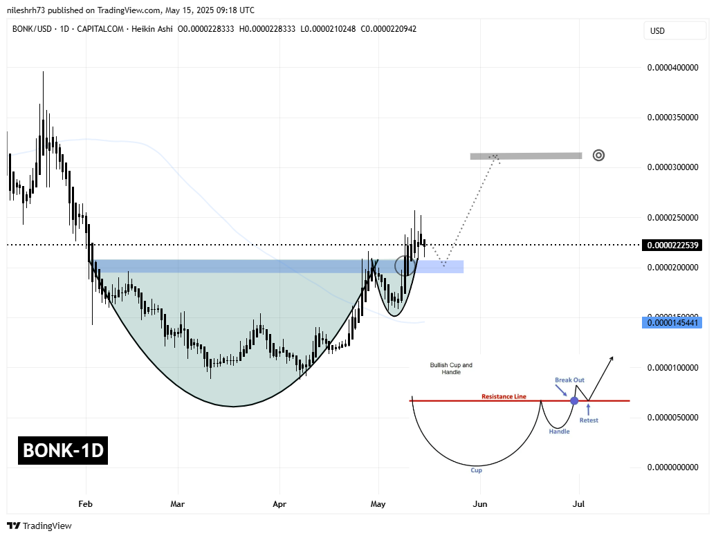 Bonk (BONK) Daily Chart