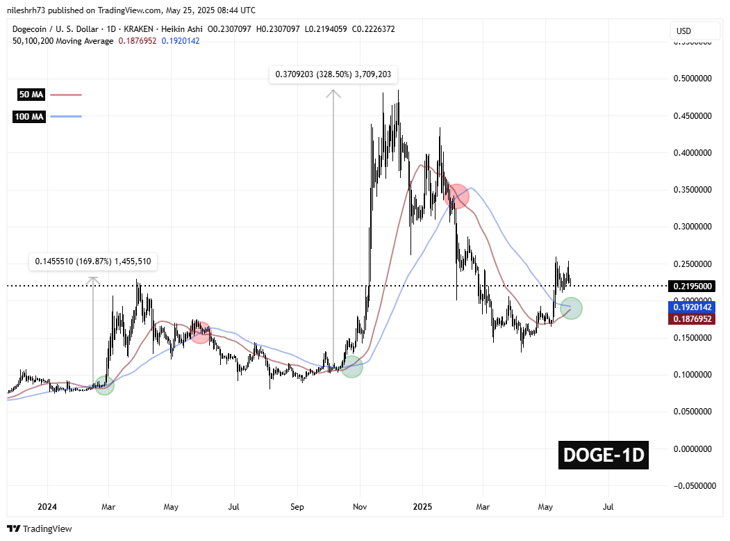 Dogecoin (DOGE) Daily Chart