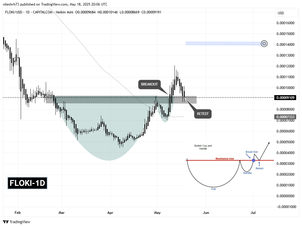 FLOKI Daily Chart