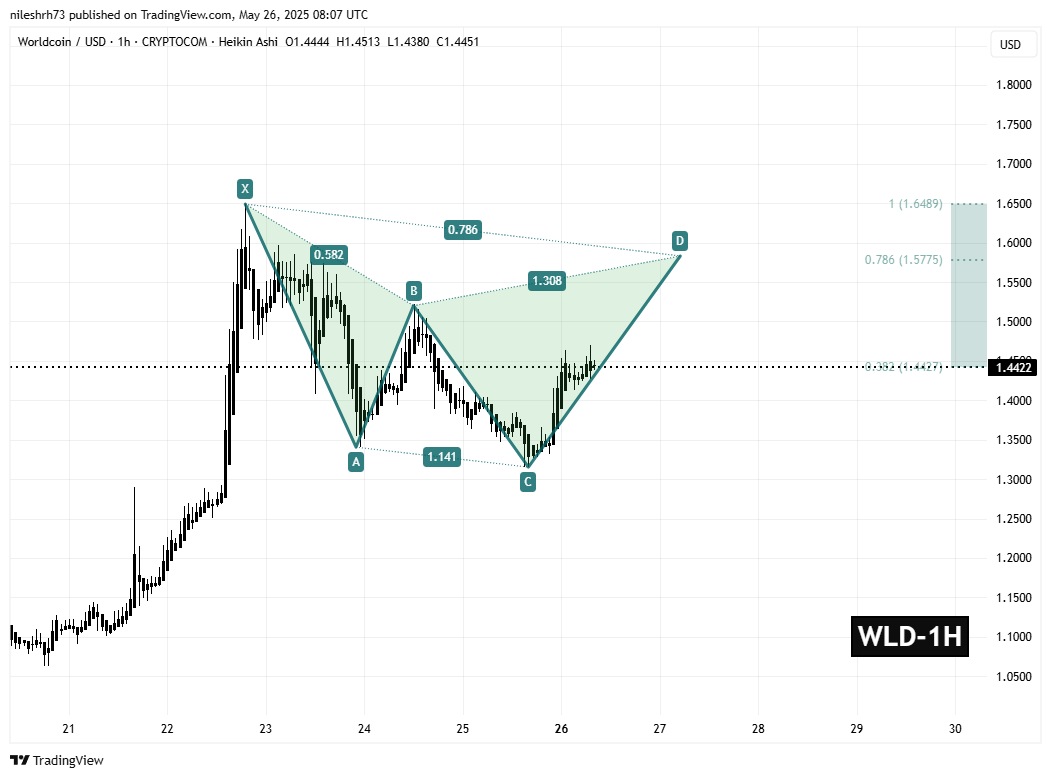Worldcoin (WLD) 1H Chart