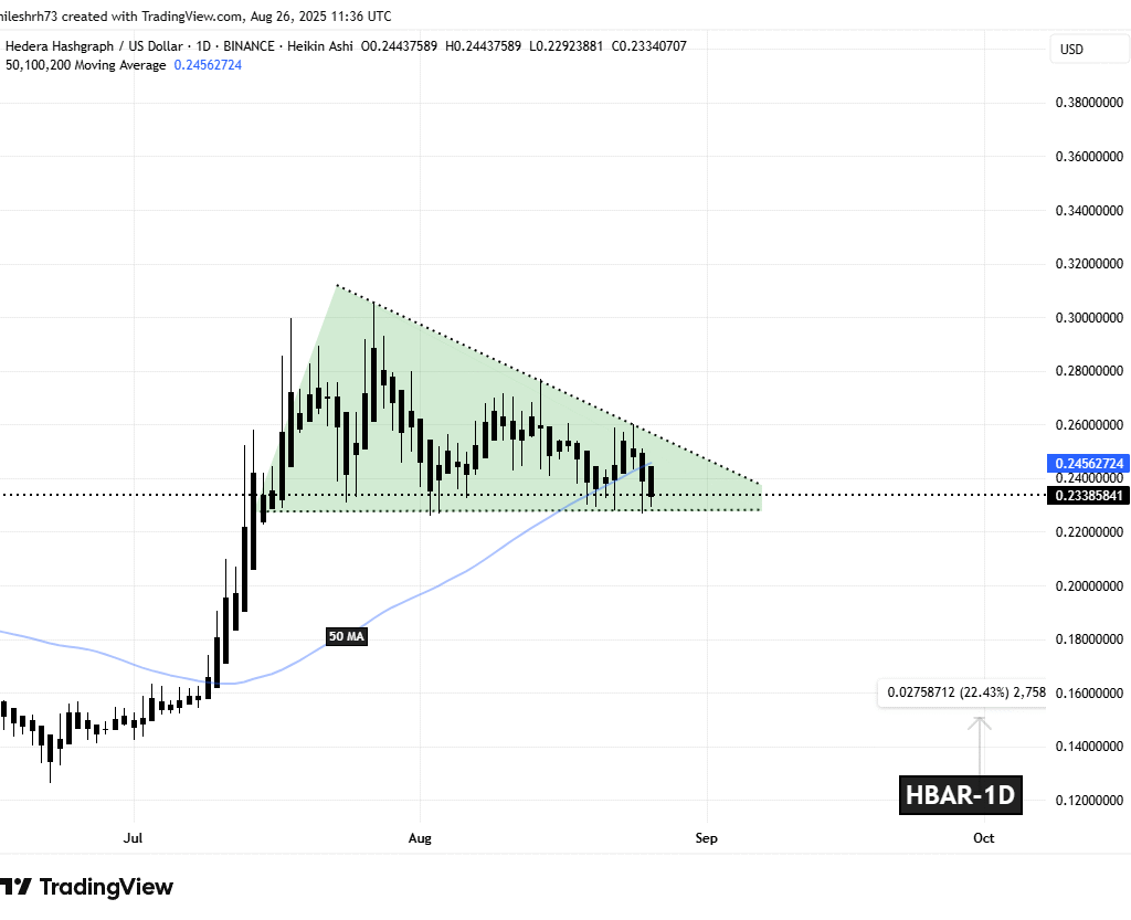 Hedera (HBAR) Daily Chart