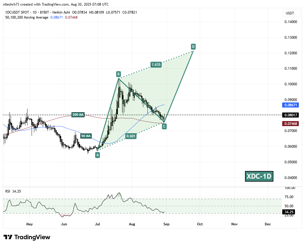 XDC Network (XDC) Daily Chart