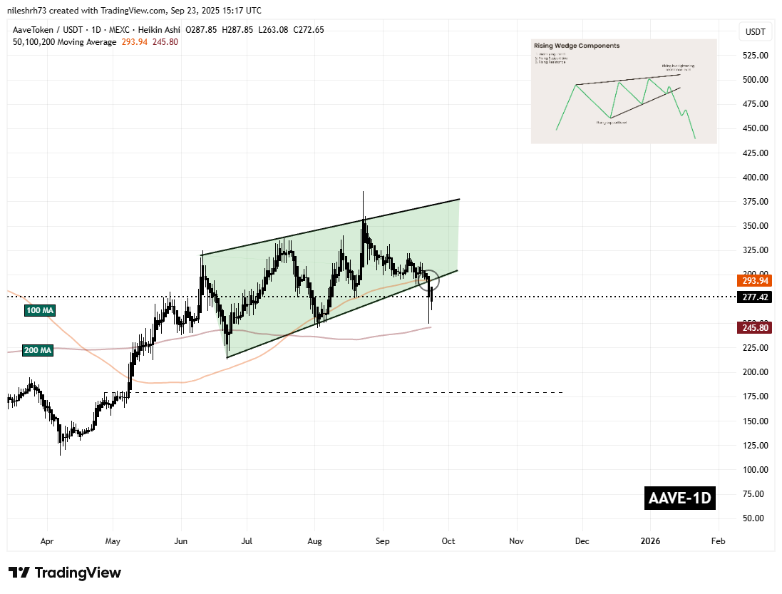 Aave (AAVE) Daily Chart