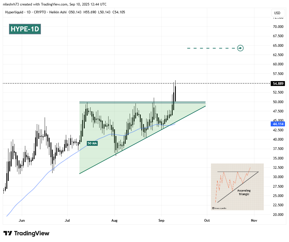 Hyperliquid (HYPE) Daily Chart