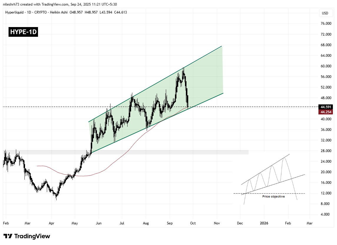 Hyperliquid (HYPE) Daily Chart