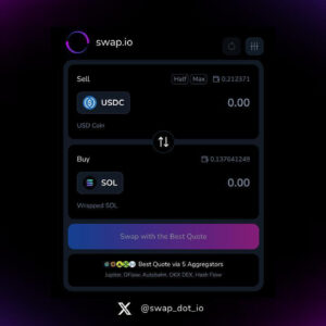 Swap.io Launches Multi-Router Aggregation Exchange for the Solana Ecosystem