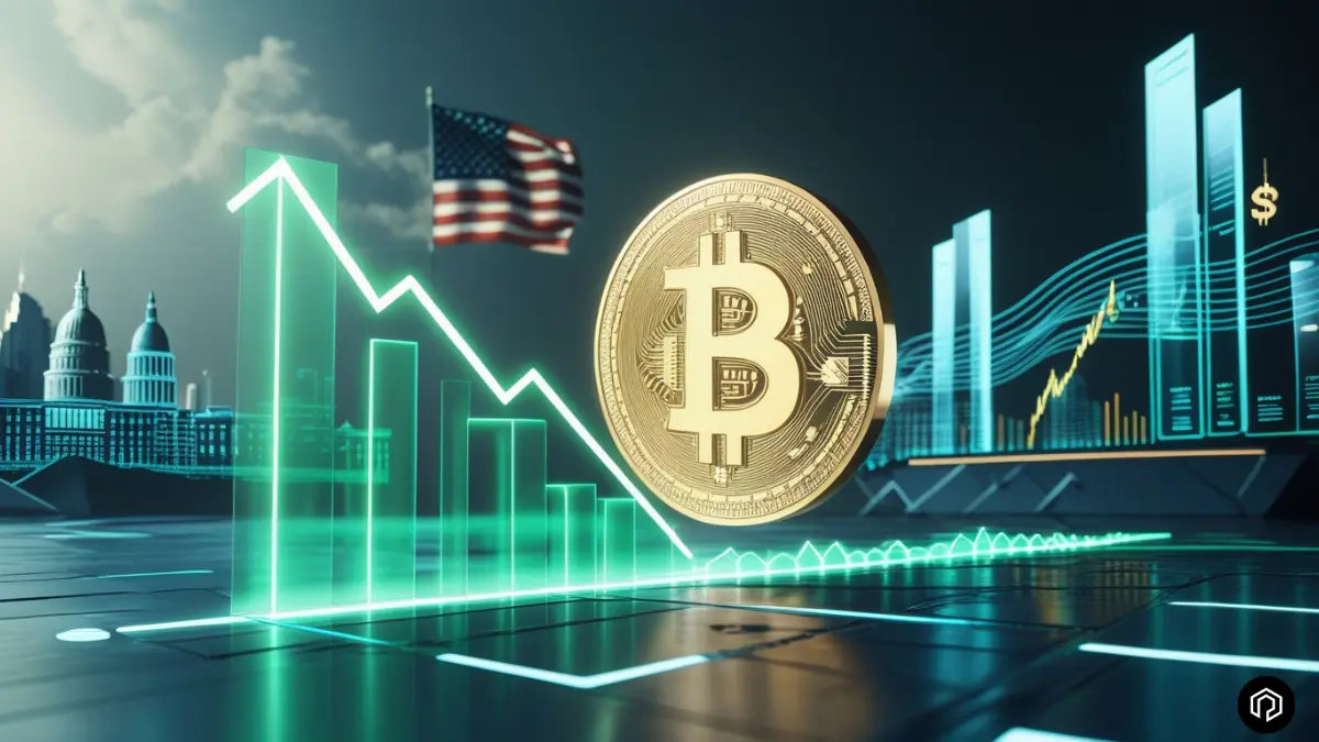 US Q3 GDP with BTC Logo