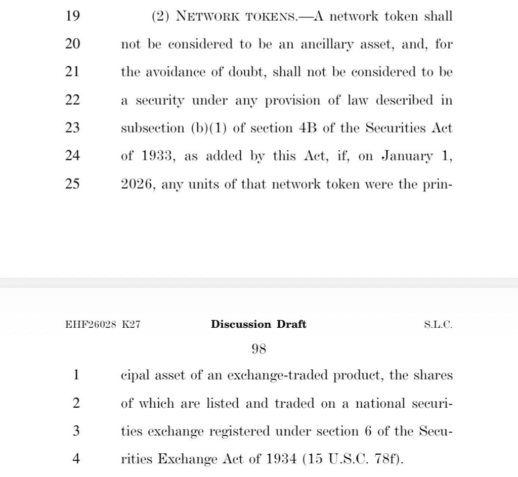 Crypto Clarity Act Discussion Draft