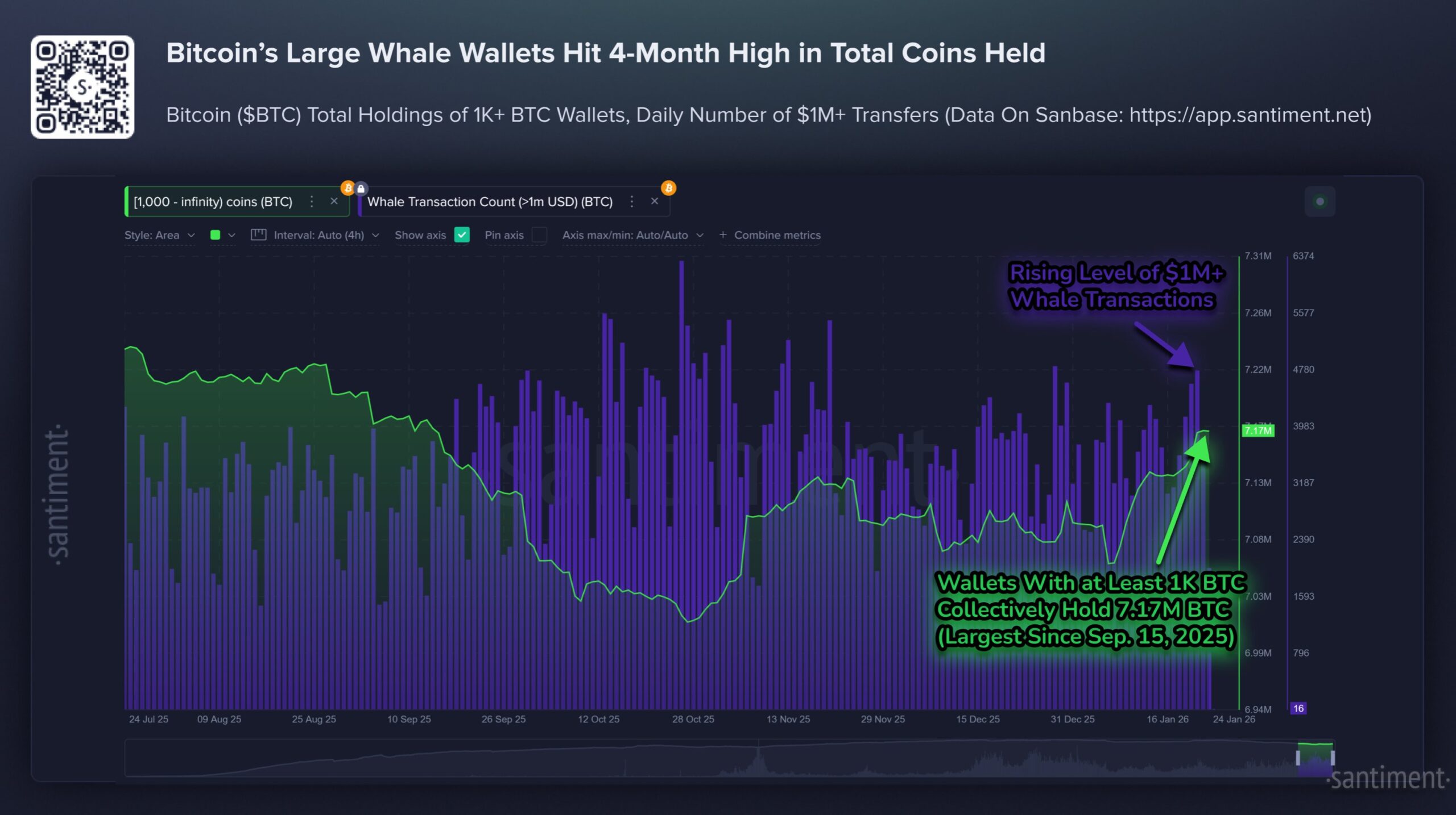 Large Bitcoin whales are accumulating $BTC